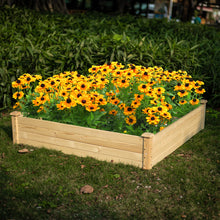Load image into Gallery viewer, Square Wooden Raised Garden Bed