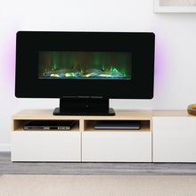 Load image into Gallery viewer, 42 inch LED Electric Wall Mounted Fireplace 7 Flame Colours with Freestanding Leg