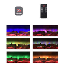 Load image into Gallery viewer, 42 inch LED Electric Wall Mounted Fireplace 7 Flame Colours with Freestanding Leg