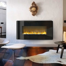 Load image into Gallery viewer, 37 inch LED Electric Wall Mounted Fireplace 3 Flame Colours