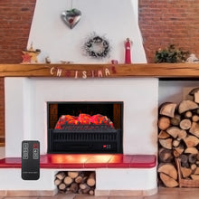 Load image into Gallery viewer, 23 Inch Freestanding Fireplace Fake Firewood LED Flame Effect