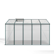 Load image into Gallery viewer, 10ft x 6ft Garden Greenhouse Aluminium Polycarbonate Green Plant Housing Without Base