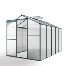 Load image into Gallery viewer, 10ft x 6ft Garden Greenhouse Aluminium Polycarbonate Green Plant Housing Without Base