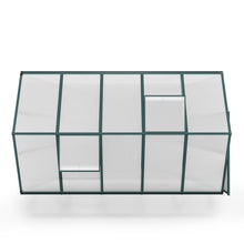 Load image into Gallery viewer, 10ft x 6ft Garden Greenhouse Aluminium Polycarbonate Green Plant Housing Without Base