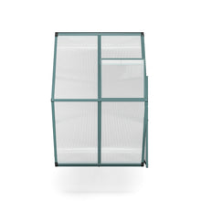 Load image into Gallery viewer, 4ft x 6ft Garden Greenhouse Aluminium Polycarbonate Green Plant Housing With Base