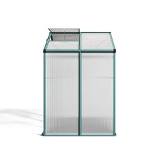 Load image into Gallery viewer, 4ft x 6ft Garden Greenhouse Aluminium Polycarbonate Green Plant Housing Without Base