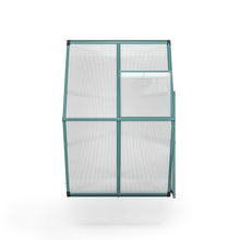 Load image into Gallery viewer, 4ft x 6ft Garden Greenhouse Aluminium Polycarbonate Green Plant Housing Without Base