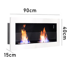 Load image into Gallery viewer, Indoor Wall Mounted Recessed Bio Ethanol Fireplace-4 Color Options