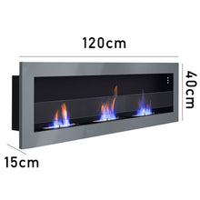 Load image into Gallery viewer, Indoor Wall Mounted Recessed Bio Ethanol Fireplace-4 Color Options