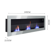 Load image into Gallery viewer, Indoor Wall Mounted Recessed Bio Ethanol Fireplace-4 Color Options