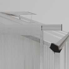 Load image into Gallery viewer, Livingandhome 8 x 4 ft Lean-to Aluminum Greenhouse with Sliding Door, PM1045PM1046