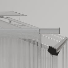 Load image into Gallery viewer, Livingandhome 6 x 4 ft Lean-to Aluminum Greenhouse with Sliding Door, PM1049PM1050