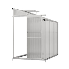 Load image into Gallery viewer, Livingandhome 6 x 4 ft Lean-to Aluminum Greenhouse with Sliding Door, PM1049PM1050
