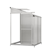 Load image into Gallery viewer, Livingandhome 4 x 4 ft Lean-to Aluminum Greenhouse with Sliding Door, PM1053PM1054