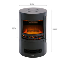 Load image into Gallery viewer, 2000W Freestanding Electric Fireplace Realistic LED Flame Heater
