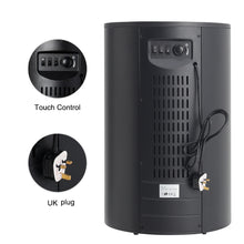 Load image into Gallery viewer, 2000W Freestanding Electric Fireplace Realistic LED Flame Heater