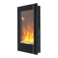 Load image into Gallery viewer, Vertical Wall Mount Electric LED Fireplace Space Heater