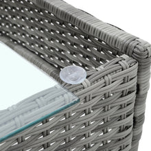 Load image into Gallery viewer, 4 Pcs Outdoor Patio Rattan Furniture Set Modern Bistro Chairs and Side Table Set, PM1088