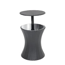 Load image into Gallery viewer, Modern Wicker Height Adjustable Outdoor Cooler Bar Hot Tub Table