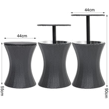 Load image into Gallery viewer, Modern Wicker Height Adjustable Outdoor Cooler Bar Hot Tub Table