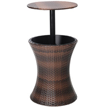 Load image into Gallery viewer, 30L 3in1 Patio Rattan Ice Cooler Bar Table, PM1091