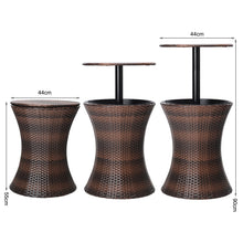 Load image into Gallery viewer, 30L 3in1 Patio Rattan Ice Cooler Bar Table, PM1091