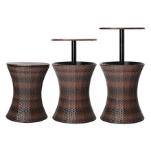 Load image into Gallery viewer, 30L 3in1 Patio Rattan Ice Cooler Bar Table, PM1091