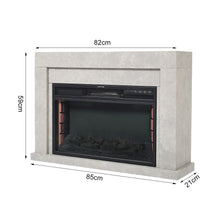 Load image into Gallery viewer, 33 Inch Freestanding Electric Fireplace Including Mantel Surround 2kw