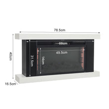 Load image into Gallery viewer, 2KW Large LED Standing Electric Fireplace 7 Flame Colours with Remote Control
