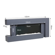 Load image into Gallery viewer, 50 inch Large LED Standing Electric Fireplace 7 Flame Colours with Remote Control