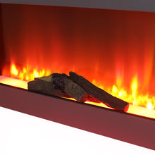Load image into Gallery viewer, Large LED Standing Electric Fireplace 7 Flame Colours with Remote Control