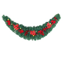 Load image into Gallery viewer, 1.8M or 2.7M LED Christmas Rattan Artificial Garland Wreath Swag Plants Hanging