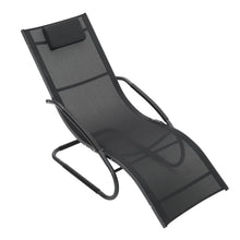 Load image into Gallery viewer, Garden sun lounger with cushion, Sun lounger recliner