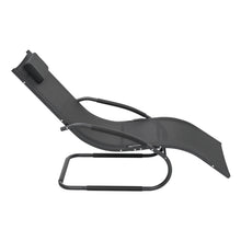 Load image into Gallery viewer, Garden sun lounger with cushion, Sun lounger recliner