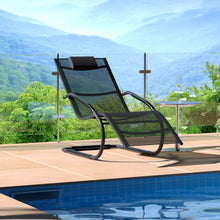 Load image into Gallery viewer, Garden sun lounger with cushion, Sun lounger recliner