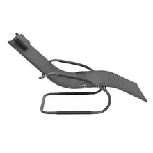 Load image into Gallery viewer, Garden sun lounger with cushion, Sun lounger recliner
