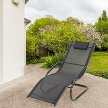 Load image into Gallery viewer, Garden sun lounger with cushion, Sun lounger recliner