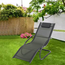 Load image into Gallery viewer, Garden sun lounger with cushion, Sun lounger recliner