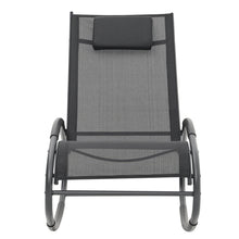 Load image into Gallery viewer, Outdoor patio rocking chair, Garden sun lounger with cushion