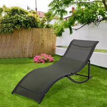 Load image into Gallery viewer, Set of 2 S-Shaped Foldable Garden Lounge Chairs