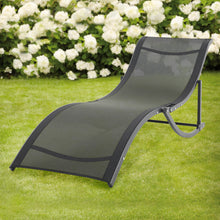 Load image into Gallery viewer, Set of 2 S-Shaped Foldable Garden Lounge Chairs