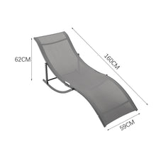 Load image into Gallery viewer, Set of 2 S-Shaped Foldable Garden Lounge Chairs