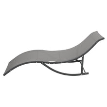 Load image into Gallery viewer, Set of 2 S-Shaped Foldable Garden Lounge Chairs
