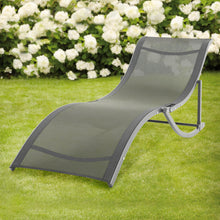 Load image into Gallery viewer, Set of 2 S-Shaped Foldable Garden Lounge Chairs