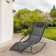 Load image into Gallery viewer, Garden sun lounger with cushion, Sun lounger chair, Outdoor U-shaped chair
