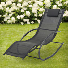 Load image into Gallery viewer, Garden sun lounger with cushion, Sun lounger chair, Outdoor U-shaped chair