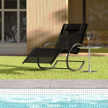 Load image into Gallery viewer, Garden sun lounger with cushion, Sun lounger chair, Outdoor U-shaped chair