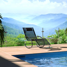 Load image into Gallery viewer, Garden sun lounger with cushion, Sun lounger chair, Outdoor U-shaped chair