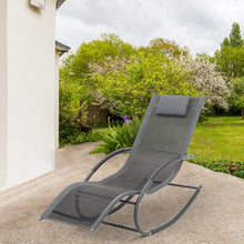 Load image into Gallery viewer, Garden sun lounger with cushion, Sun lounger chair, Outdoor U-shaped chair