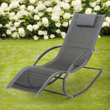 Load image into Gallery viewer, Garden sun lounger with cushion, Sun lounger chair, Outdoor U-shaped chair